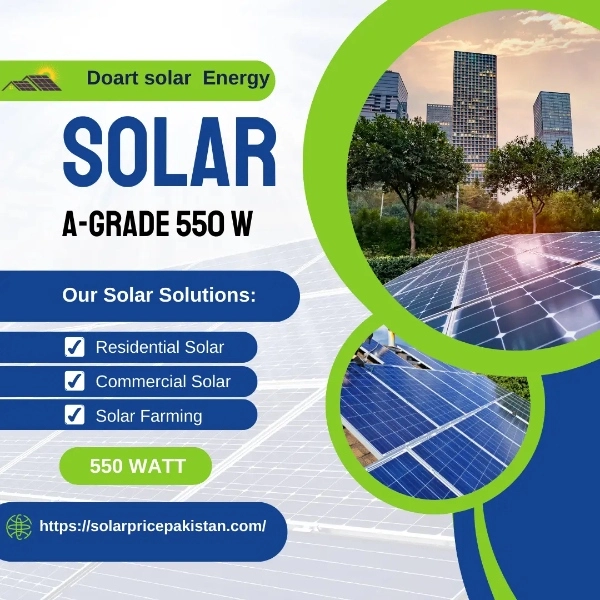 Doart Solar Panel A-Grade 550 Watts: Price and Specification - Solar ...