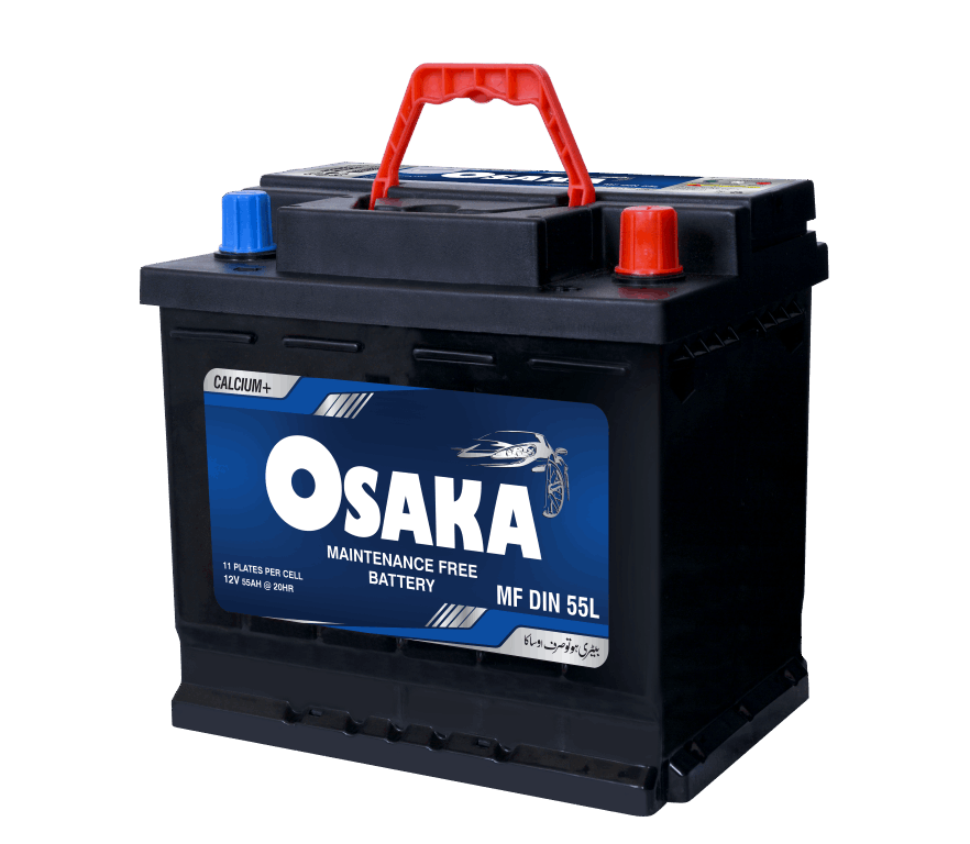 Osaka battery MF DIN 55 price in Pakistan, MF DIN 55 Osaka battery in Pakistan, best car battery