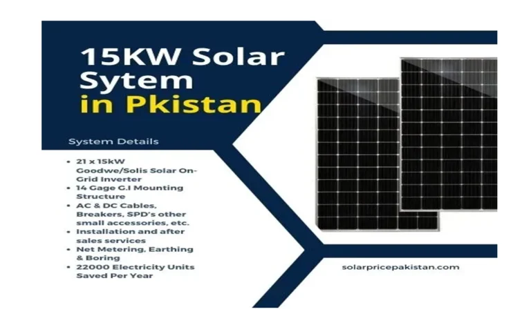 15 kw solar system price in pakistan